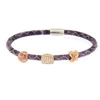 Bracciale Augusta De Carolis Donna in Pelle BR2-197 - BR2-197